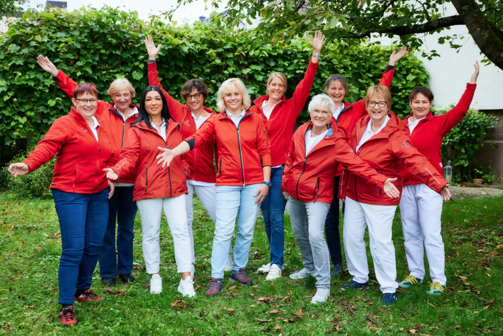 Gruppenfoto des Oßweiler Pflegeteams der Diakonie- und Sozialstation Ludwigsburg
